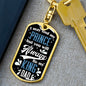 From Daughter To Dad- Dog Tag Keychain