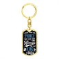 From Daughter To Dad- Dog Tag Keychain