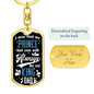 From Daughter To Dad- Dog Tag Keychain
