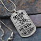 Father And Son Dog Tag Necklace Engravable