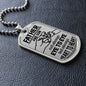 Father And Son Dog Tag Necklace Engravable