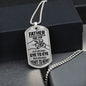 Father And Son Dog Tag Necklace Engravable