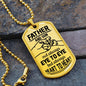 Father And Son Dog Tag Necklace Engravable