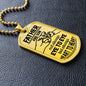 Father And Son Dog Tag Necklace Engravable