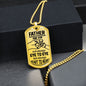 Father And Son Dog Tag Necklace Engravable