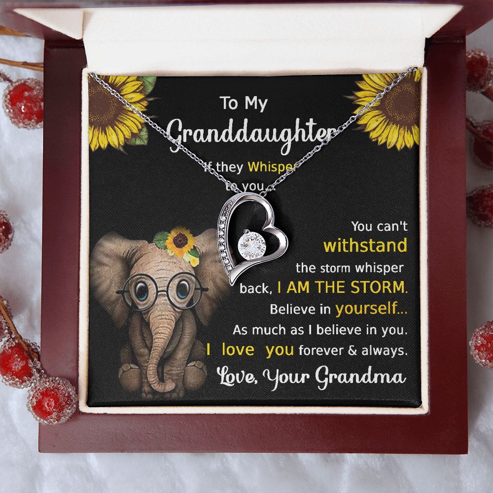 Granddaughter Forever Love Necklace A Delicate Understated Beauty
