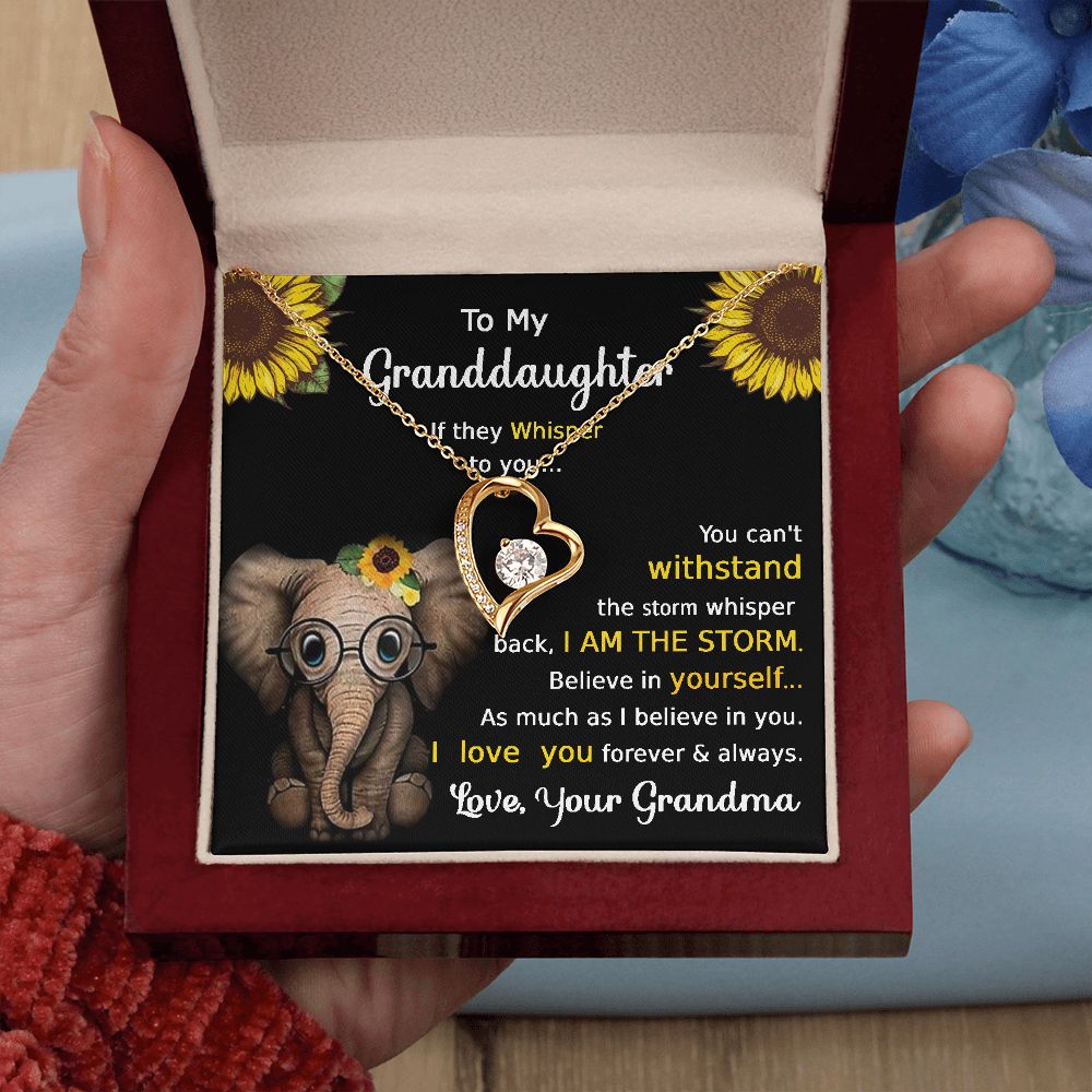 Granddaughter Forever Love Necklace A Delicate Understated Beauty