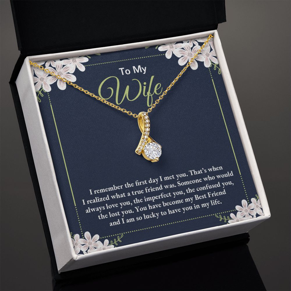 To My Wife, I Remember the First Day I Met You-Alluring Beauty Necklace