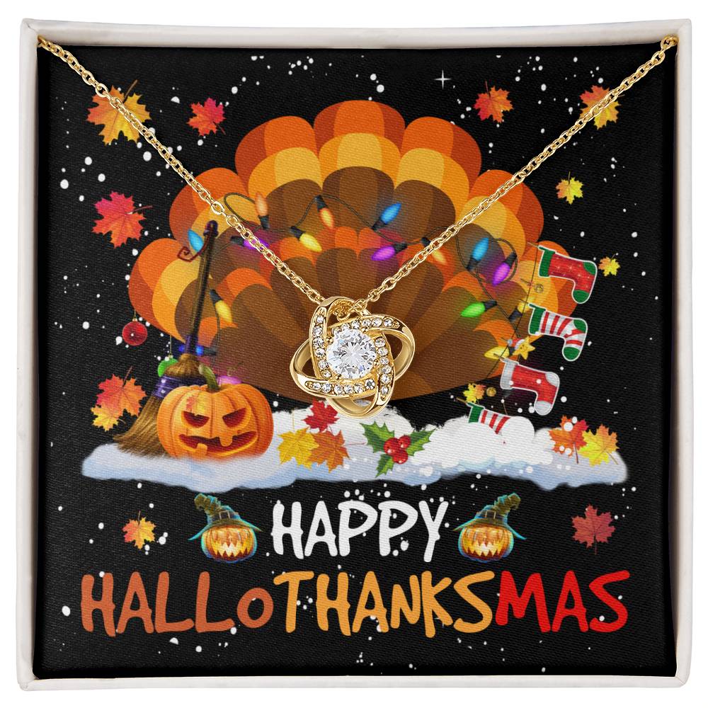 HappyHalloThanksMas neckl Love Knot Necklace-Best Seller!