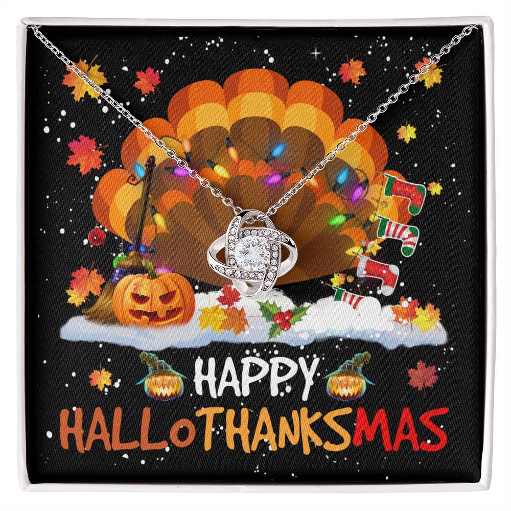 HappyHalloThanksMas neckl Love Knot Necklace-Best Seller!