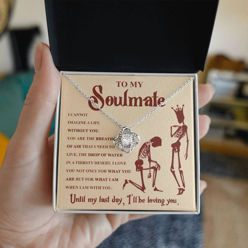 Soulmate-Breath Of Air Love Knot Necklace-Best Seller!