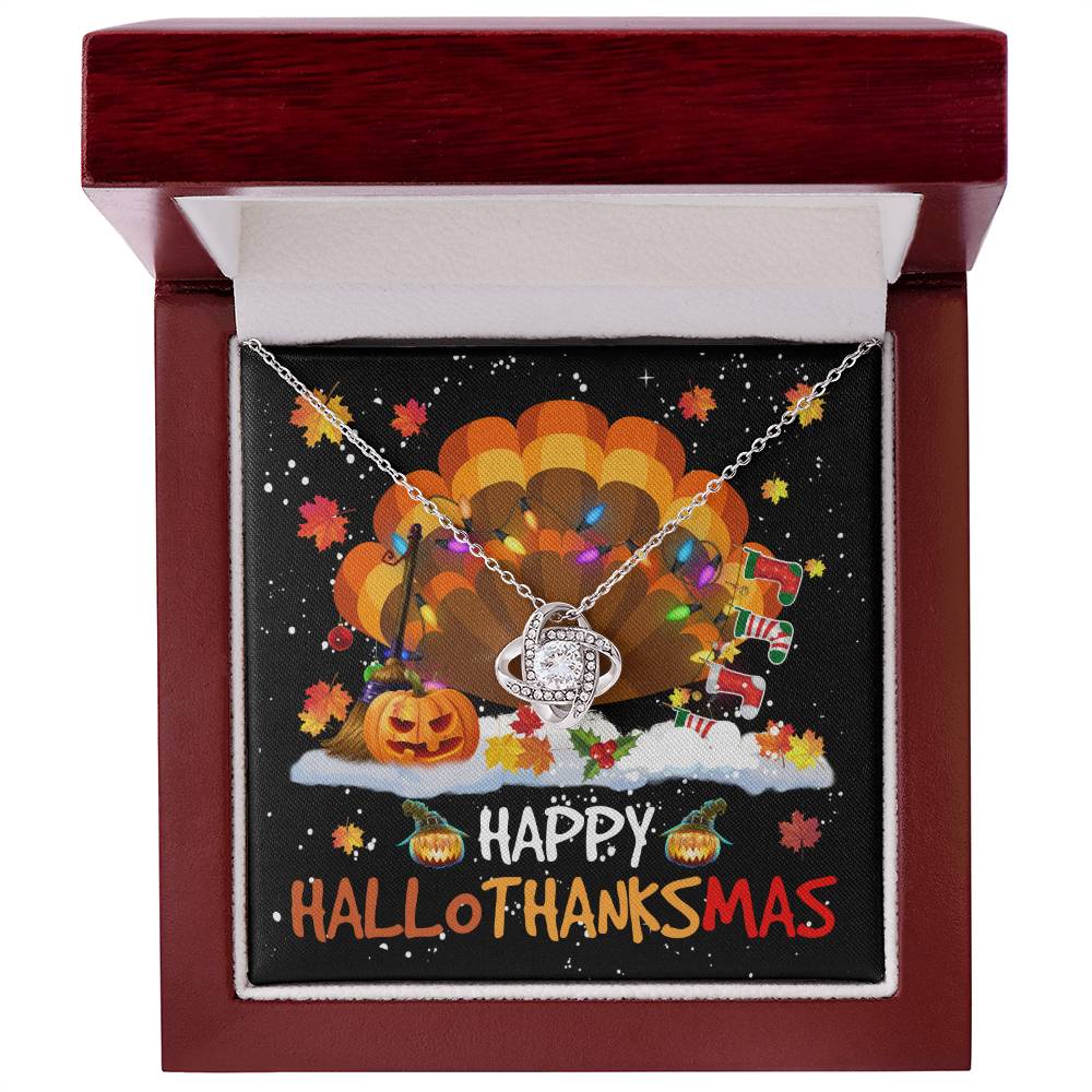 HappyHalloThanksMas neckl Love Knot Necklace-Best Seller!