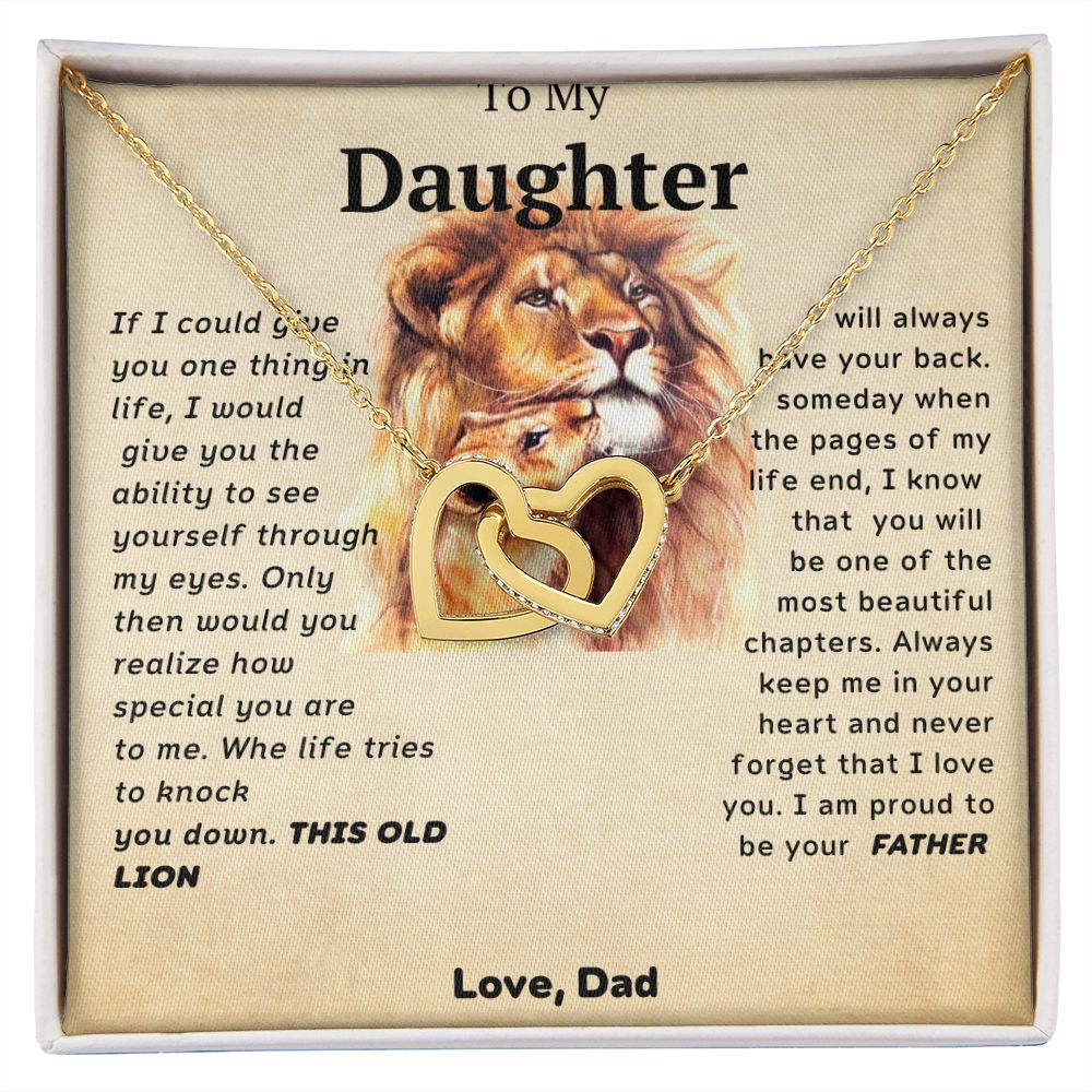 I Love You Forever From Dad- Interlocking Hearts