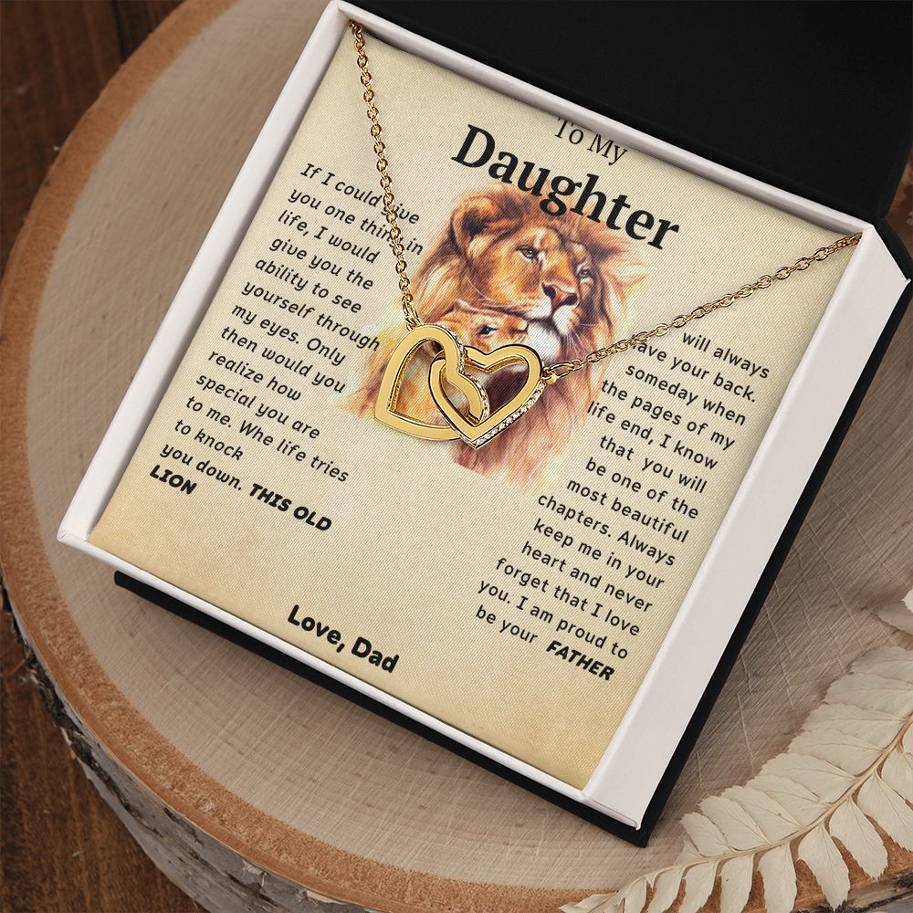 I Love You Forever From Dad- Interlocking Hearts