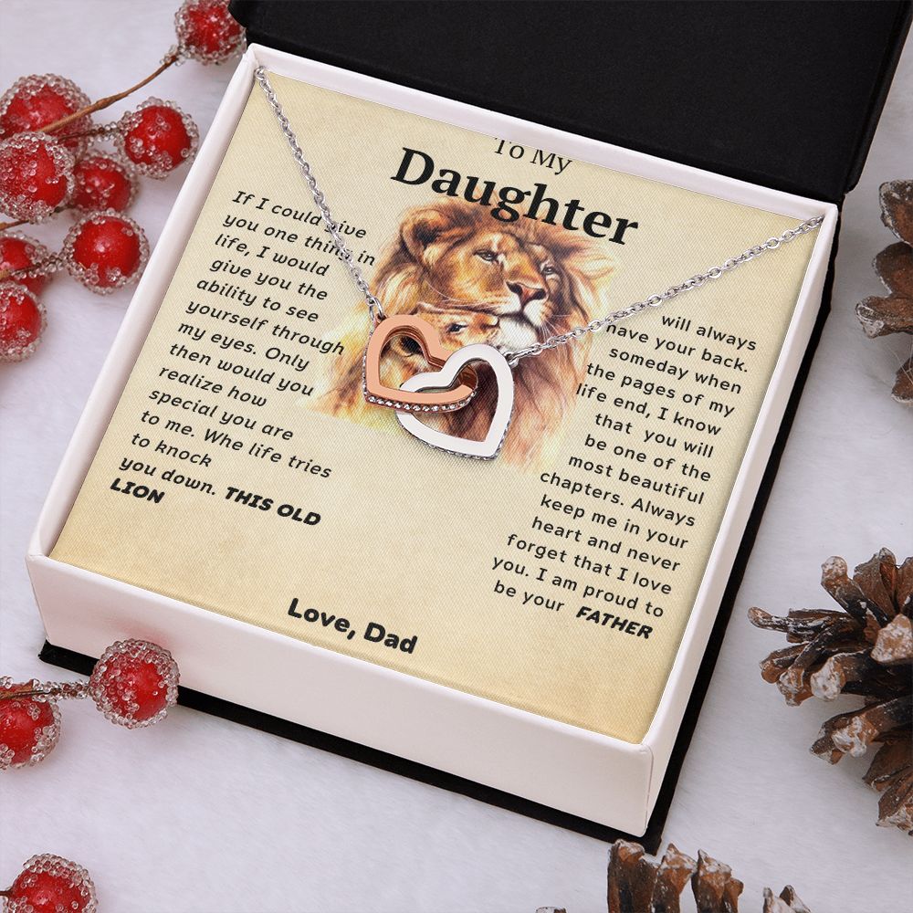 I Love You Forever From Dad- Interlocking Hearts