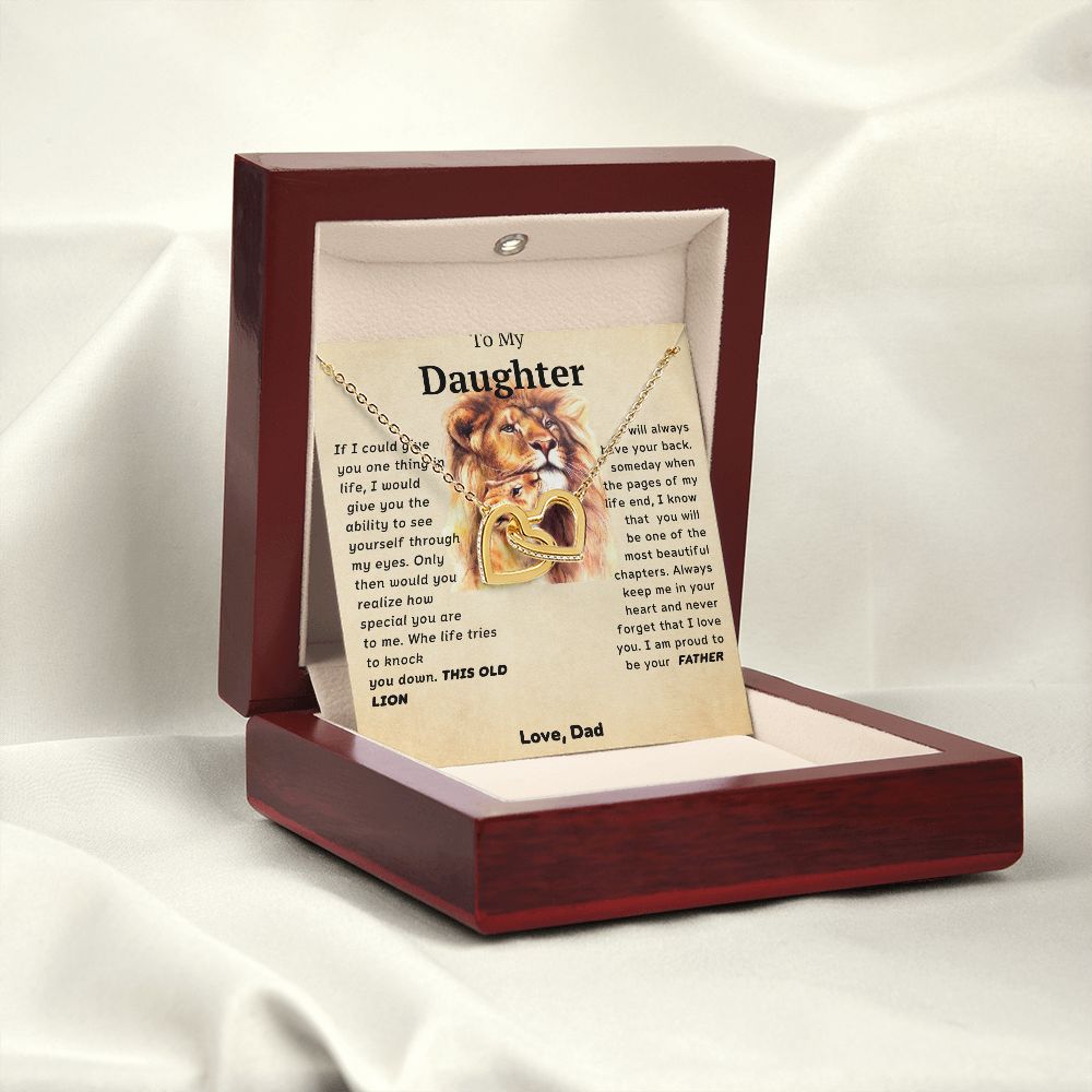 I Love You Forever From Dad- Interlocking Hearts