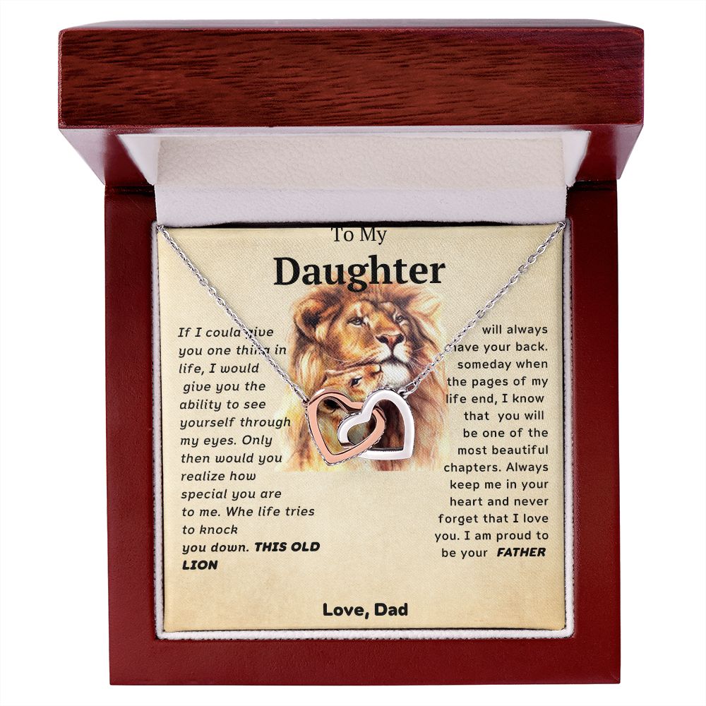 I Love You Forever From Dad- Interlocking Hearts