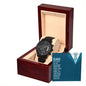 Dad-You Only know About Half Of It- lBlack Chronograph Watch W/Mahogany Box