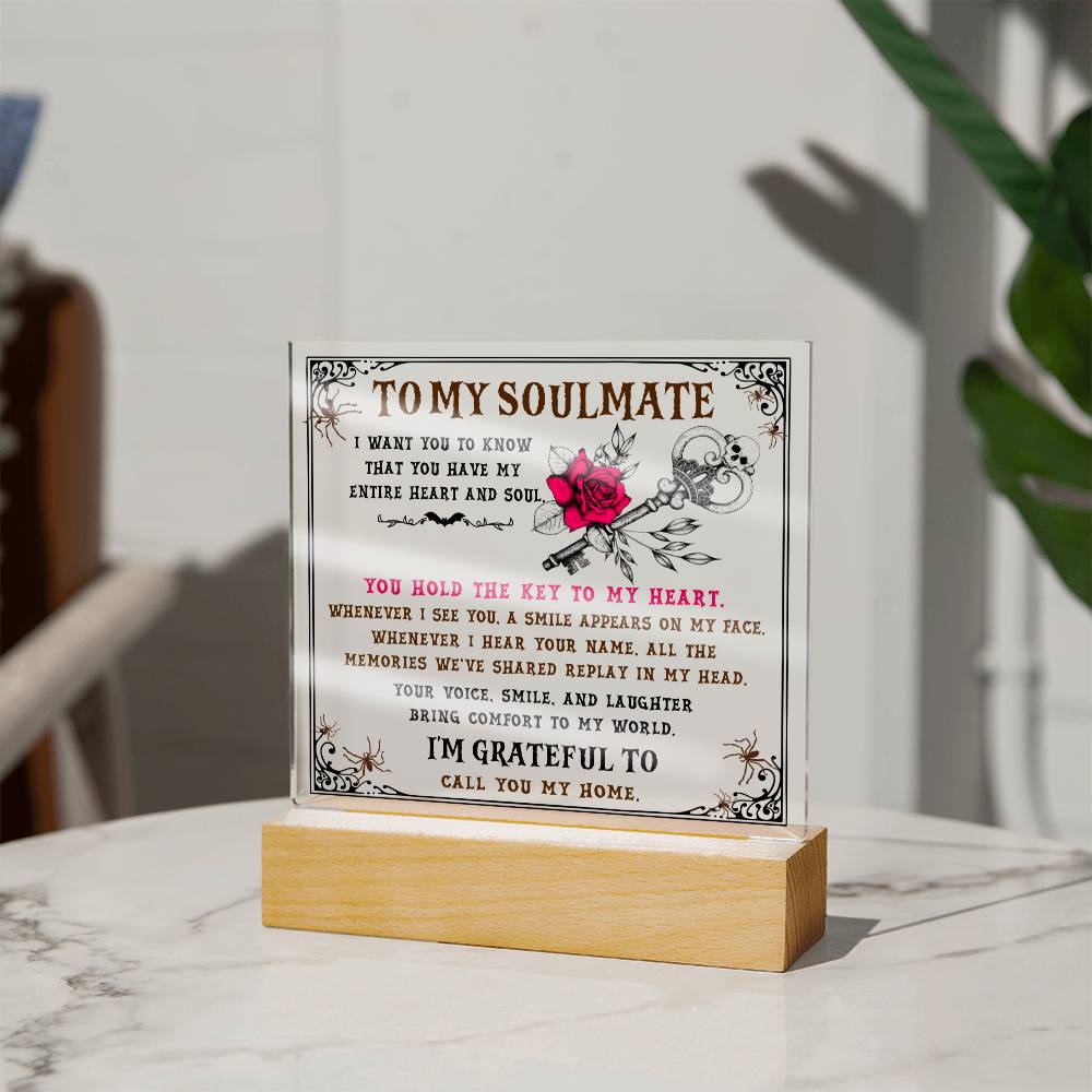 Soulmate-The Key-Acrylic Best Selling Acrylic Plaque