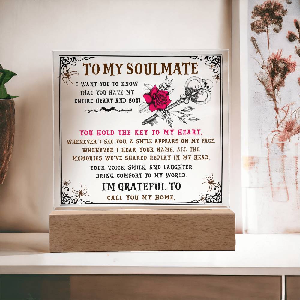 Soulmate-The Key-Acrylic Best Selling Acrylic Plaque
