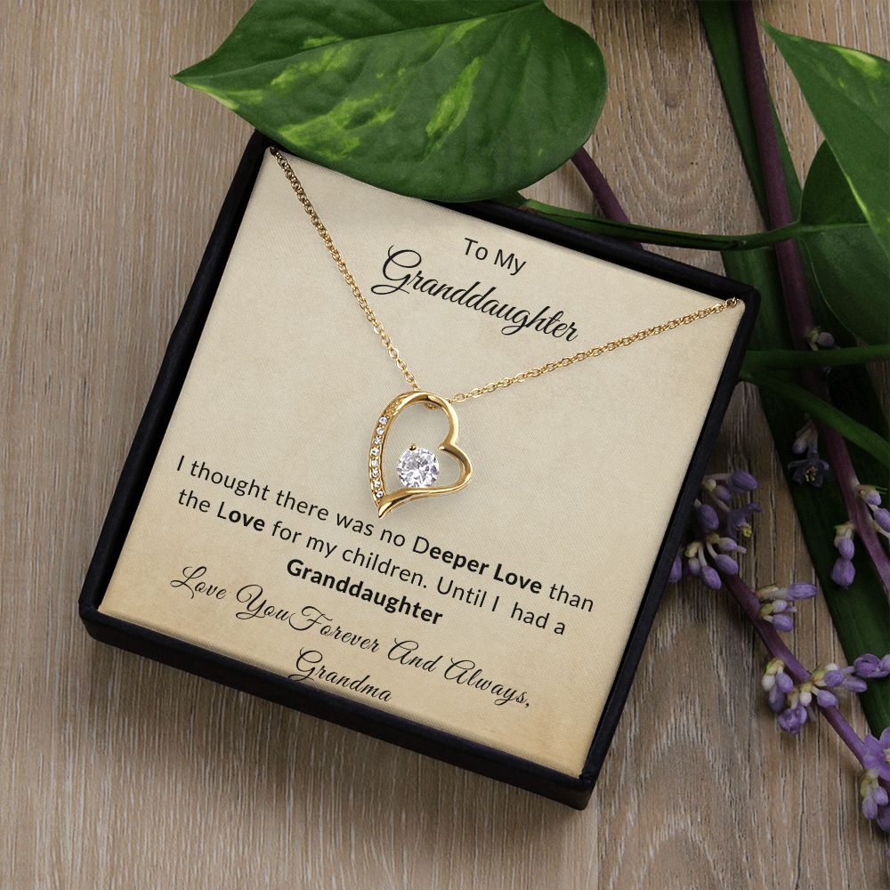 Forever Love Necklace Grandma No Deeper Love