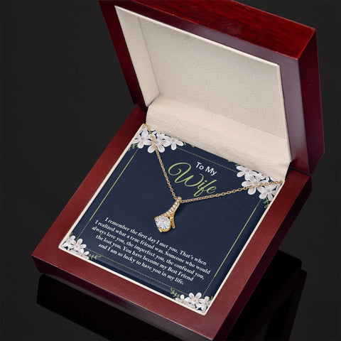 To My Wife, I Remember the First Day I Met You-Alluring Beauty Necklace