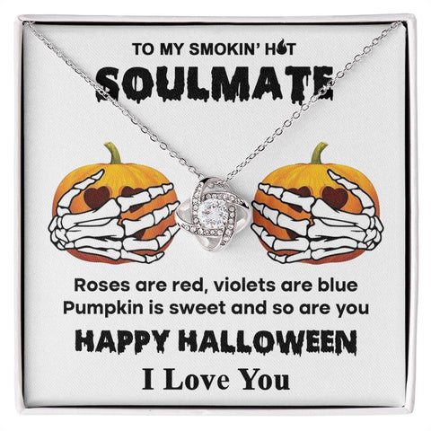 Soulmate-Sweet Pumpkin Love Knot Necklace-Best Seller!