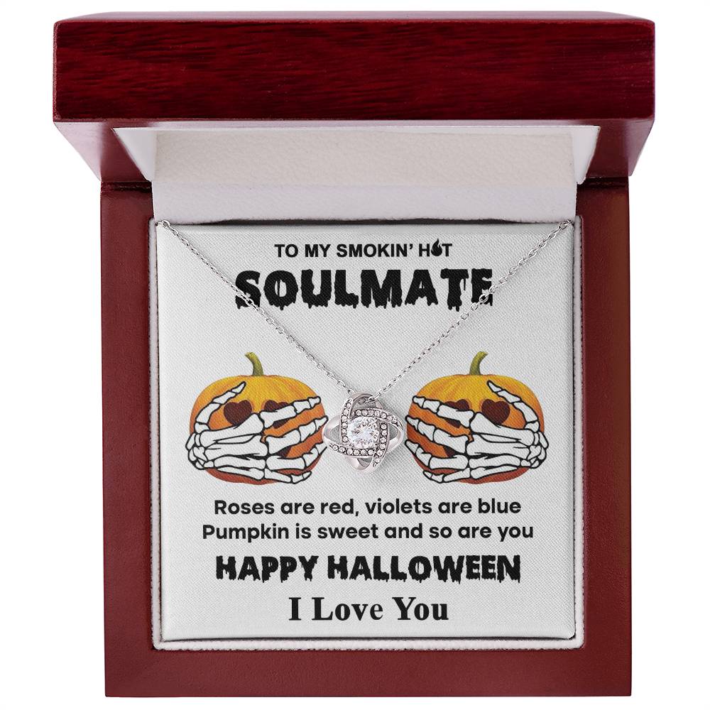 Soulmate-Sweet Pumpkin Love Knot Necklace-Best Seller!