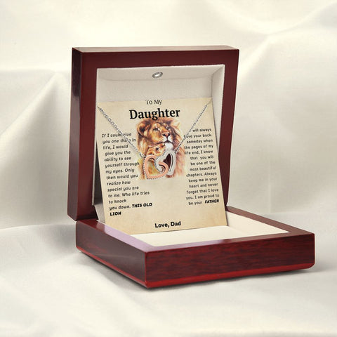 I Love You Forever From Dad- Interlocking Hearts