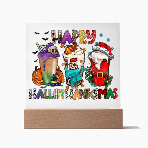 HappyHallothankmas-Acrylic Best Selling Acrylic Plaque