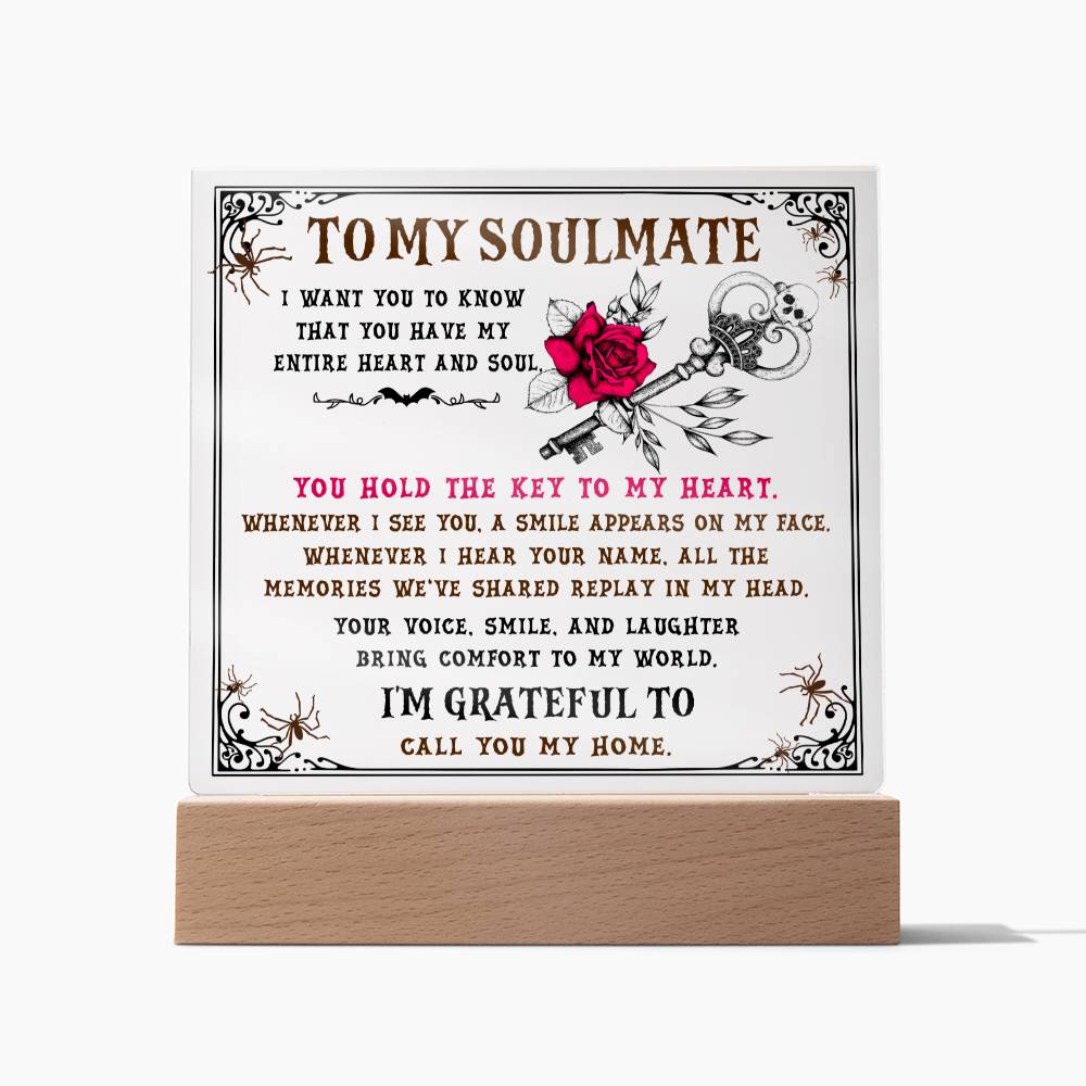 Soulmate-The Key-Acrylic Best Selling Acrylic Plaque