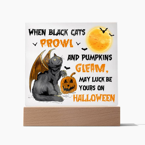 Halloween-Pumpkins Gleam-Acrylic Best Selling Acrylic Plaque
