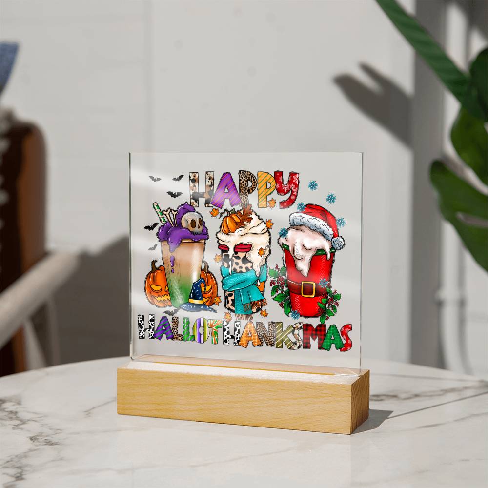 HappyHallothankmas-Acrylic Best Selling Acrylic Plaque