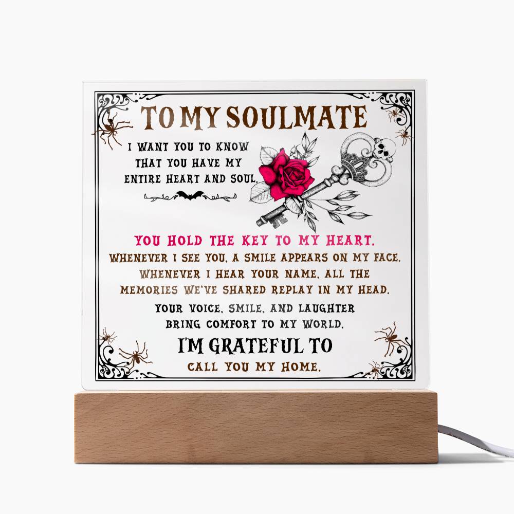 Soulmate-The Key-Acrylic Best Selling Acrylic Plaque