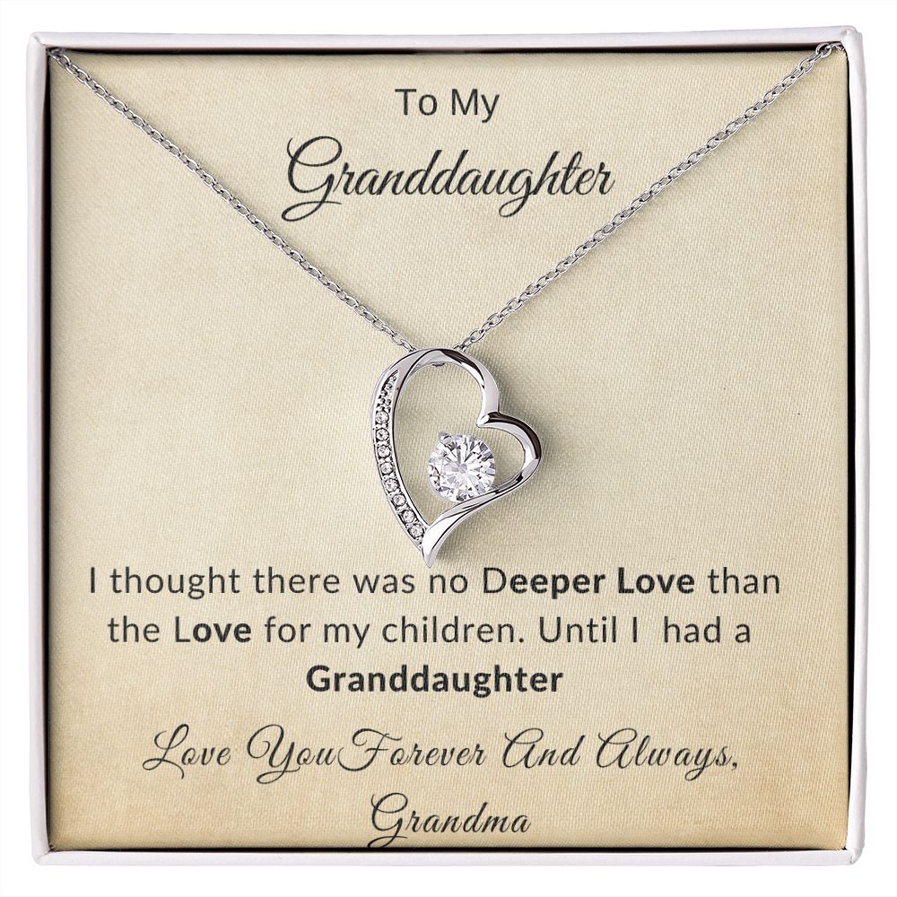 Forever Love Necklace Grandma No Deeper Love
