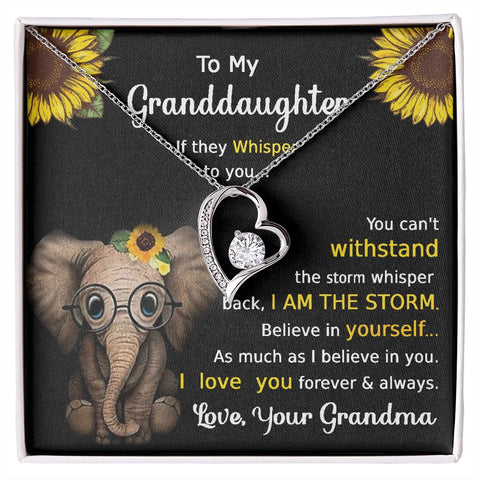 Granddaughter Forever Love Necklace A Delicate Understated Beauty