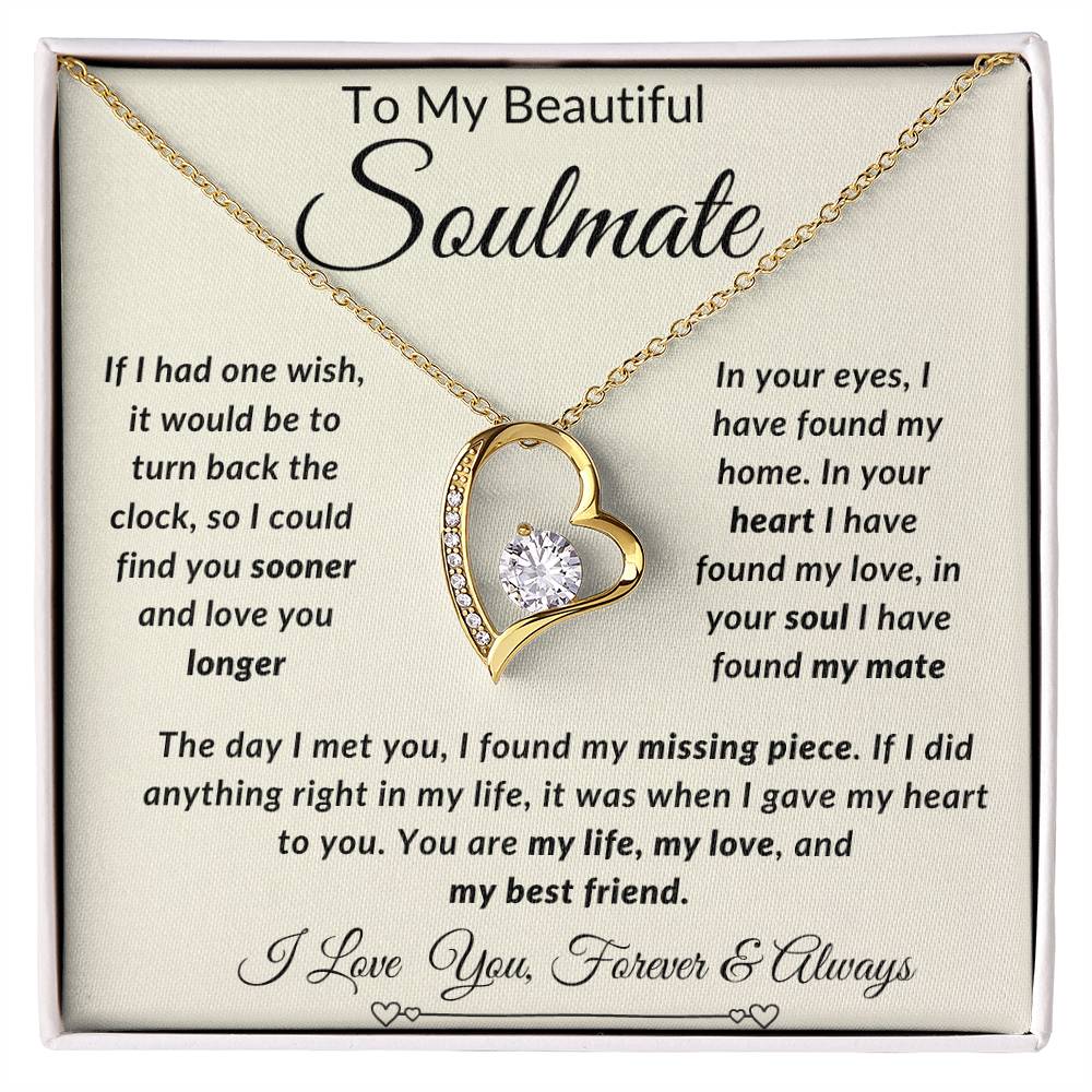 To My Beautiful Soulmate Forever Love