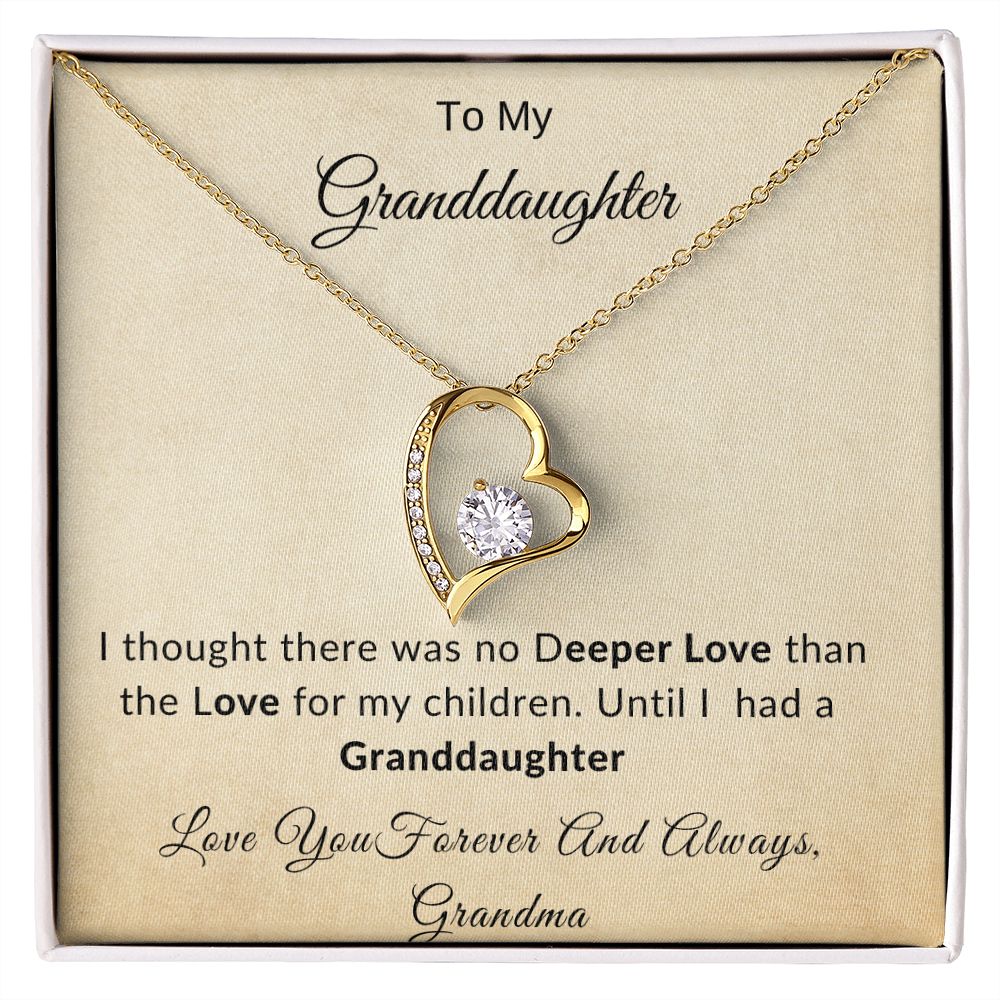 Forever Love Necklace Grandma No Deeper Love